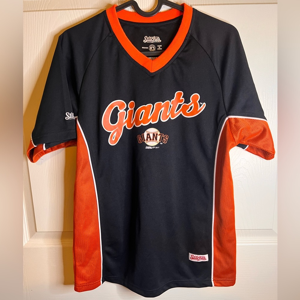 Stitches Girls/Women’s Giants Black and Orange Jersey